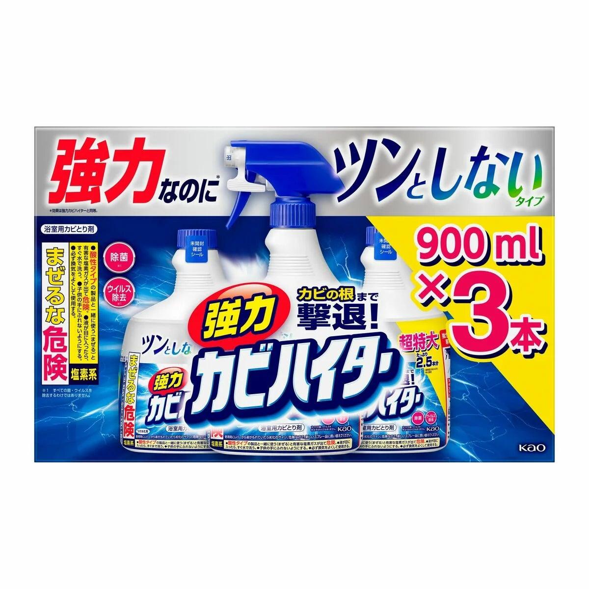 カビの根まで撃退！ツンとしないタイプ。塩素臭が苦手な方におすすめの、強力なのに※ツンとしないタイプ。密着成分配合で、きめ細かい泡が垂直面のカビにもとどまり、カビの根まで撃退！壁、棚の下側のゴムパッキンやシャワーホースなど、落としにくい場所のカビにもしっかり効きます。※効果は強力カビハイターと同等