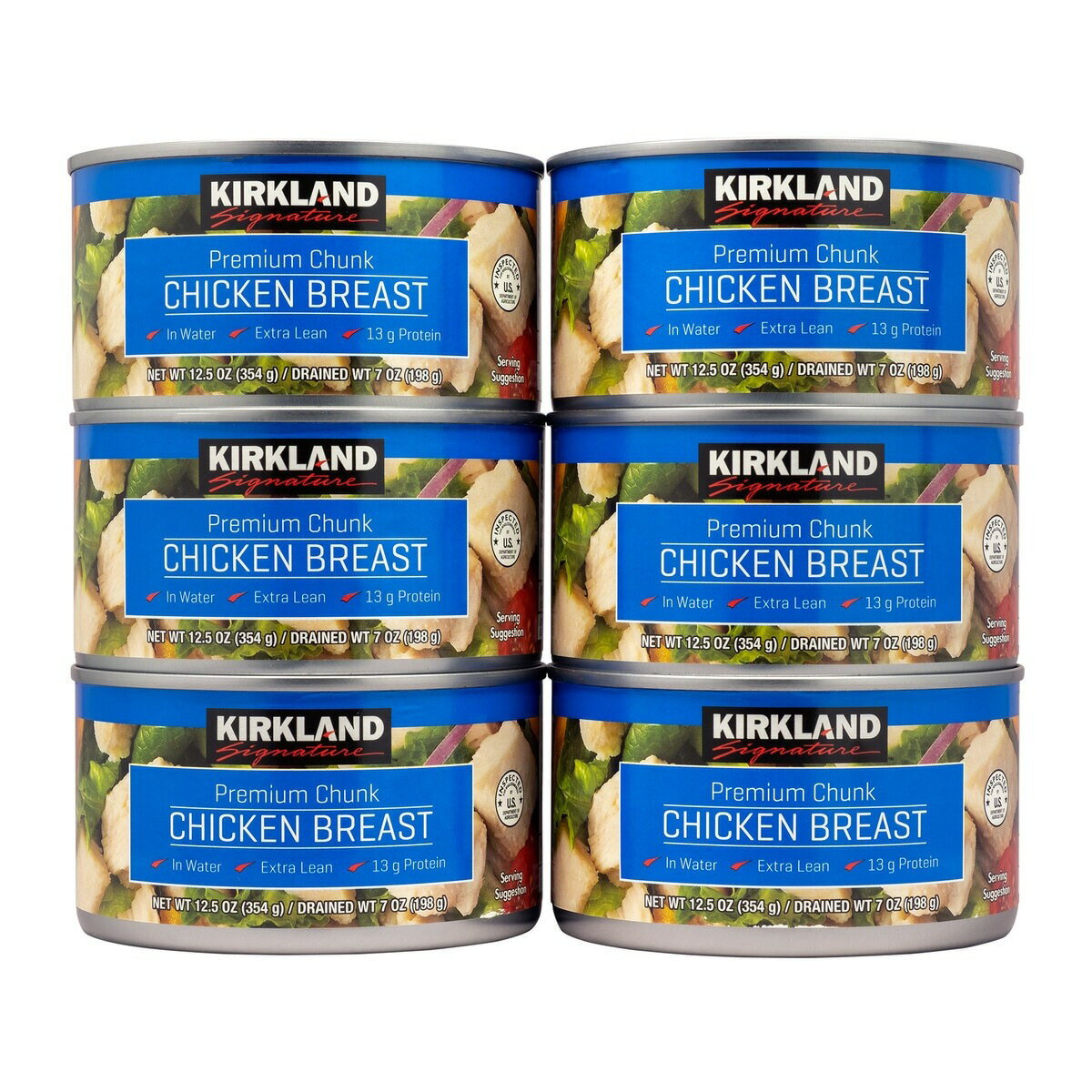 【5と0のつく日限定!スーパーセール!10%OFF!】カークランドシグネチャー チキン缶 354g x 6 ct954013