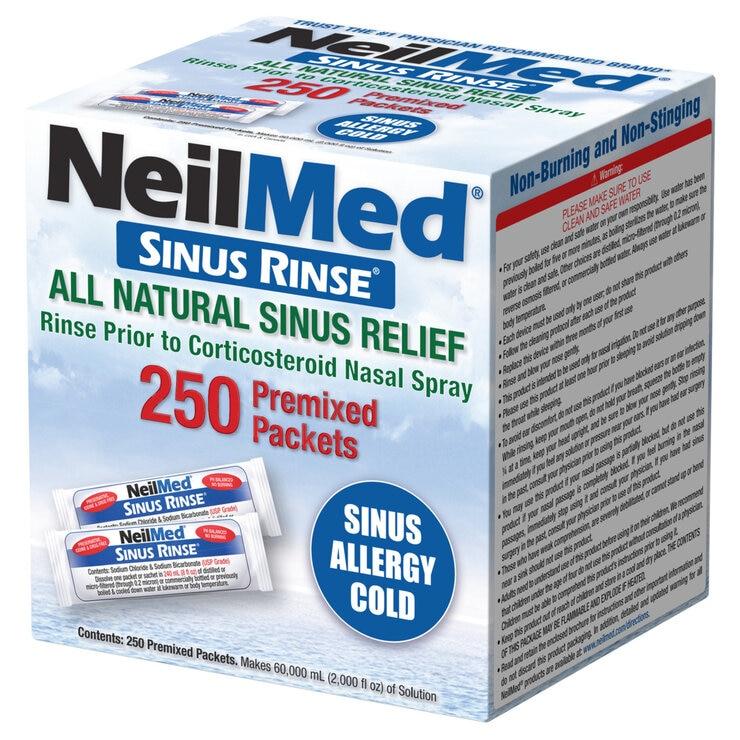 【期間限定！】ニールメッド 鼻洗浄 リフィル 250包 Neilmed Sinus Rinse Refill 250 count ct24240