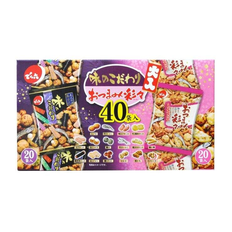 【楽天スーパーSALE!10%OFF! 】でん六 味のこだわり 大入40袋 Denroku Japanese Rice Crackers 40 packs ct49372
