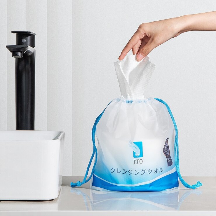 【期間限定！ポイント5倍！】ITO クレンジング用 フェイシャルタオル 3個セット(使い捨てタオル)　ITO Disposable Facial Towel 3 pack