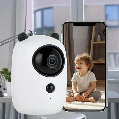 ペットカメラ 防犯カメラ 室内 家庭用 見守りカメラ 小型 ワイヤレス Wi-Fi 400万画素 高画質 ベビーモ..