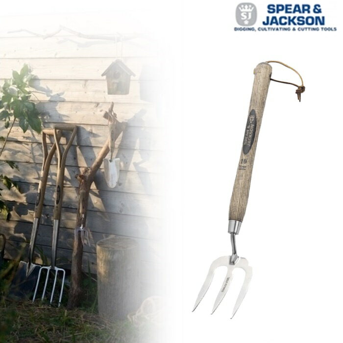 【英国発/SPEAR&JACKSON】S&J ステンレスミドルツール フォーク 【スピア＆ジャクソンガーデニング Gardening ガーデンツール 園芸 フォーク】【インボイス対応】