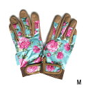 【英国製 Kent & Stowe ケントストー】プレミアムガーデングローブ M (wex-00552) ピオニー 花柄 Premium Comfort Glo...