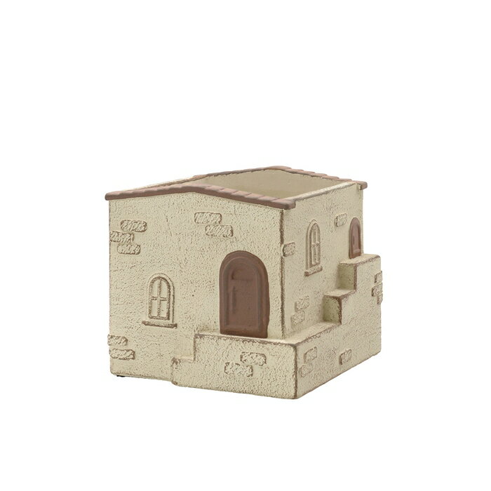 【カルナック】プチメゾンルーフL-BR cq022br【ガーデングッズ ガーデン雑貨 ガーデニング ポット カップ 鉢 植木鉢 かわいい メゾン ハウス 家 穴あり】【インボイス対応】のサムネイル