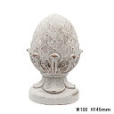 【カルナック】ヴィンテージアーティーチョークB-WH gr74wh【オーナメント オブジェ アンティーク雑貨 置物 インテリア雑貨 アンティーチョーク 庭 クリスマス 飾り】【インボイス対応】(3)