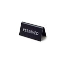 【ポッシュリビング】スタンドサイン RESERVED ブラック 64035【 リザーブ ディスク サイン テーブル札 ご予約席 予約 予約サイン 卓上サイン テ...