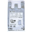 【送料無料】 ハウスホールドジャパン レジ袋 西日本 50号 東日本 60号 シルバー 厚さ0.025mm TC-50 100枚入 ( エコバッグ ゴミ袋 ごみ...