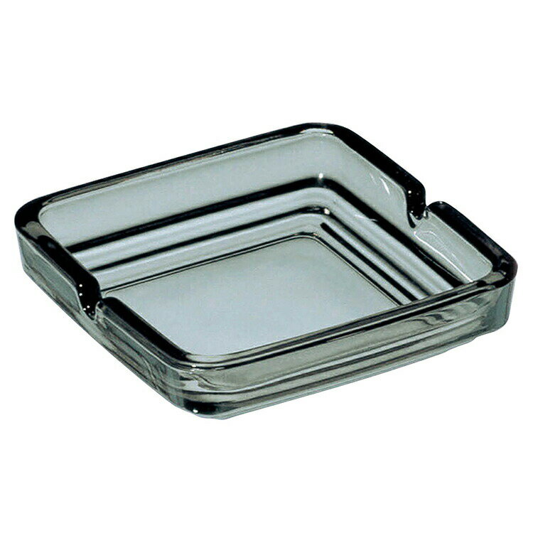 【送料無料】 東洋佐々木ガラス 灰皿 日本製 ガラス グレー 54008SS( 黒 ブラック グレー 灰色 おしゃれ シンプル 四角 業務用 灰皿 たばこ タバ...