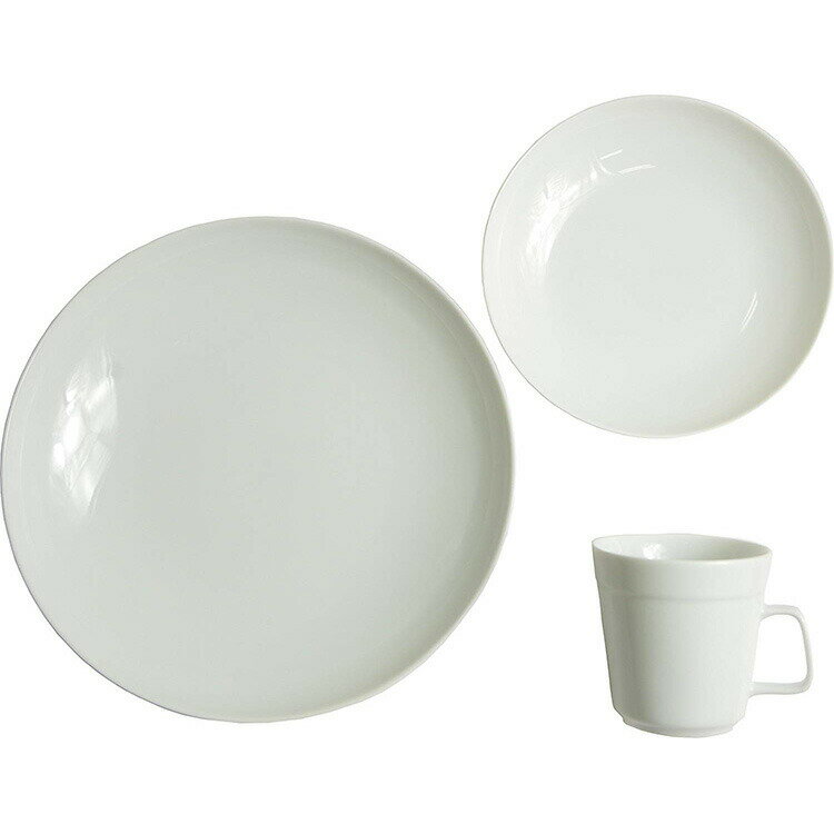 【送料無料】 セール ミヤマプランニング cavea 3点セット 丸深タイプ 白磁 美濃 瑞波焼