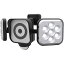 ムサシ RITEX フリーアーム式LEDセンサーライト防犯カメラ(8W×2灯) 防雨型 C-AC8160