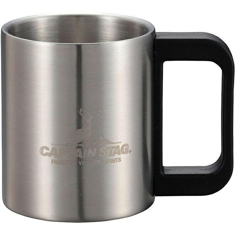 【送料無料】 キャプテンスタッグ アウトドア コップ マグカップ タンブラー ダブルステンレス 中空二重構造 ステンレス製 NEWフリーダム UH-2011 250ml