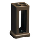 【送料無料】 小原産業 傘立て 正方形4本 ブラウン 約29×16×14.4cm UB-245