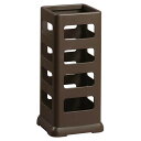 【送料無料】 小原産業 傘立て 角形12本 ブラウン 約45×21.1×20cm UB-405