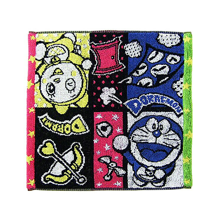 【送料無料】 楠橋紋織 ハンドタオル わくわくポップアート ドラえもん 1枚組 ミックス 約34×34cm A-88153-51