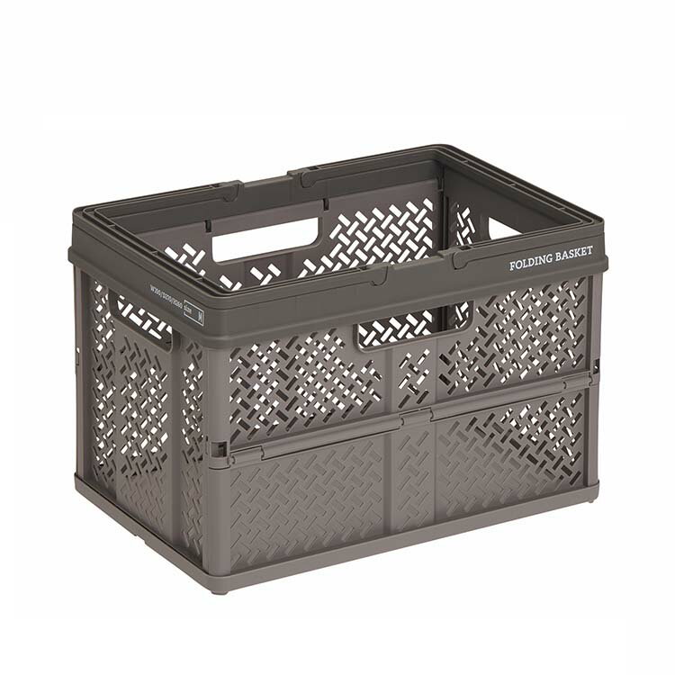 【送料無料】 天馬 折りたためるバスケット PRX 折りたたみバスケットハンドル付 グレー M ( 小物 収納 テレワーク ファイル 書類 ボックス 片付け バスケット 収納 整理 小物 おもちゃ 雑貨 リビング )