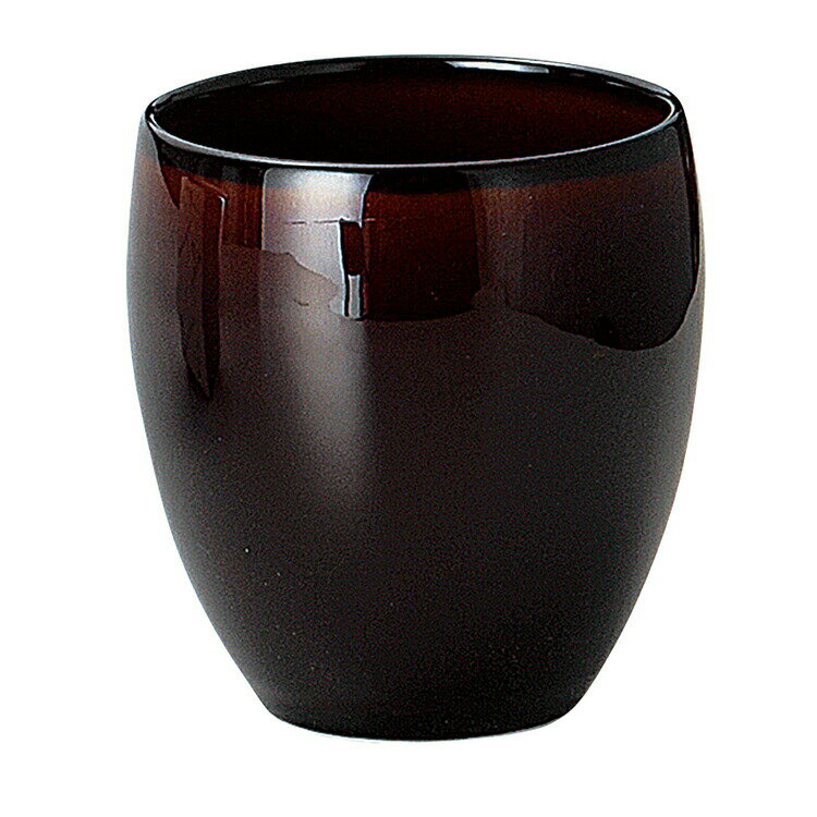 【送料無料】 セール 宗峰窯 陶器 タンブラー うめ酒 コブレット うるしブラウン 380cc