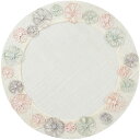 【送料無料】 セール 池村商会 ランチョンマット コローナ アバカ アイボリー φ36cm 1568-01