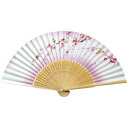 【送料無料】 セール 四国団扇 扇子 女性用 きらびき華 しだれ桜 約2.5×19×1cm