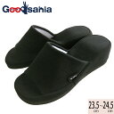 【送料無料】 オクムラ スリッパ with 女性の足にfit ヒール ブラック フリーサイズ NWAA5900BK ( 室内 部屋 ヒール かかとあり 軽量 厚底 裏 拭ける 前開き 大人 女性 無地 在宅 )