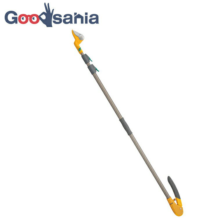 【送料無料】 ムサシ すご腕プッシュカット3段式 アンビル刃 約10.5×4.5×140cm 531 ( 1.4m〜3m 17段伸..