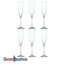 【送料無料】 東洋佐々木ガラス グラス ハンドメイドステム フルートシャンパン 日本製 クリア 160ml 6個入 LS101-54F ( シャンパン ワイン ...