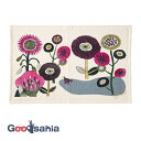 【送料無料】 楠橋紋織 ティータオル morita MiW 花とドードー(あの時の庭) 日本製 ピンク 約45cm×70cm 1-69210-21-P ( 今治 大判 ふきん 食器拭き コットン キッチン )