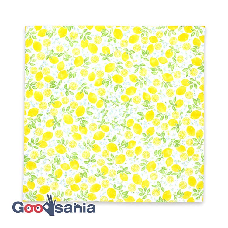 【送料無料】 宮本 ハンカチ to* 和ざらしハンカチ レモン 日本製 グリーン 約52×52cm 02925 ( 手拭き 大きめ 正方形 旅行 外出 弁当包み 女性 レディース )