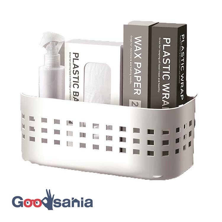 【送料無料】 アスベル 小物入れ ポゼ マグネットバスケット MB-4 ホワイト 約29.6×11.7×11.6cm A4127-09 ( 小物入れ ワイド 磁石 冷蔵庫 収納 ラップ 壁 キッチン 浮かす )