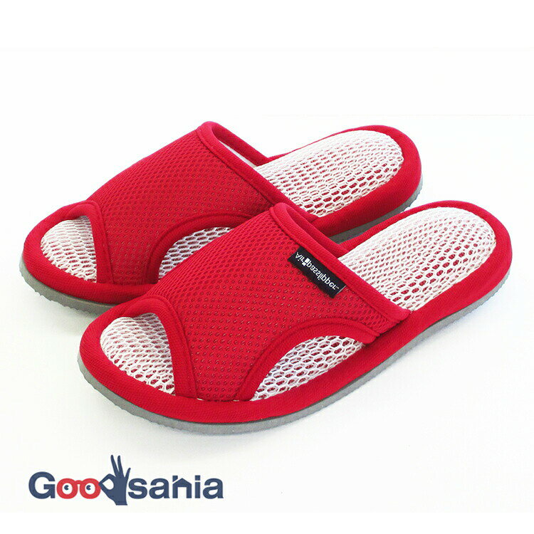 【送料無料】 オクムラ スリッパ 風が通るエアーパススリッパ レッド Mサイズ AAAA6004RE ( ルームシュ..