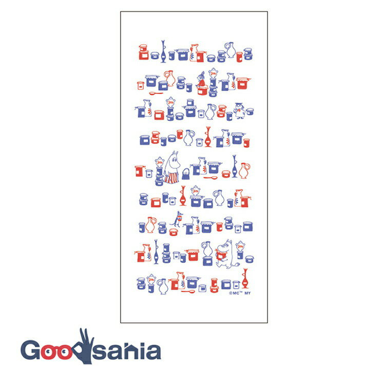 【送料無料】 宮本 ふきん ムーミン キッチンクロス ジャム 日本製 ホワイト 約33×70cm 06098 ( 布巾 台拭き フキン 大きめ 長方形 薄手 薄...