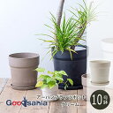 【送料無料】POSH LIVING 植木鉢 アーバンプランツポット 10号鉢 クリーム 81151 ( ポッシュリビング 鉢植え 鉢 プランツポット グリーンポット ポット 10号 ソリッド 軽い プラスチック 植物 グリーン インテリア )