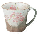 【送料無料】 宗峰窯 マグカップ 城山桜 ピンク φ9.2×8.2cm(240cc)(3)