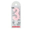 【送料無料】 貝印 ろうそく 数字 ナンバー キャンドル 3 ピンク パステル DL6003 CAKE MATE 【メール便】