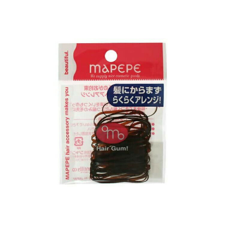 【送料無料】 マペペ リングゴム ダークブラウン 36本入