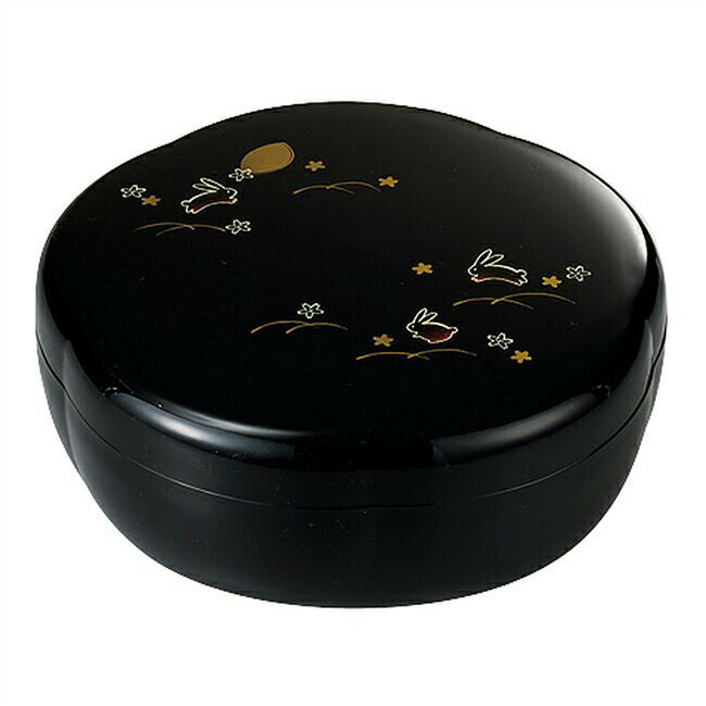 【送料無料】 宮本産業 菓子器 夢うさぎ 梅型 18.5×18.5×8.5cm