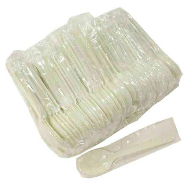 【送料無料】 中村 スプーン 業務用 プラスチック 100本入り 16cm