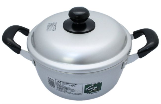 【送料無料】 ナンセンジャパン 【直火専用】 シルバーメリータス 両手鍋 20cm (満水容量2.9L)