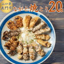 【冷凍・送料無料】ながと焼とり 20本食べ比べセット もも(たれ・塩各2本)・つくね(たれ2本)・はつ(たれ2本)・皮(たれ2本)・せせり(塩2本)・ぼんじり(...