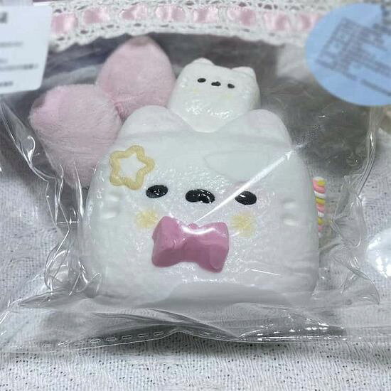 【マラソン★本店最大1000円クーポン＆SSP5倍】 ダブル猫 もちとろスクイーズ 猫 スクイーズ ネコ 猫スクイーズおもちゃ 動物スクイーズ 猫スクイーズ 水感スクイーズ 握って遊ぶ かわいい ストレスを解消 触り心地 収納袋付き homelygoods-10021742 HomelyGoods サンプル画像3