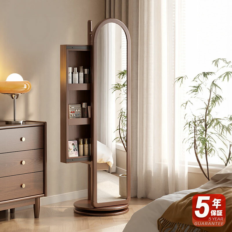 【5年保証】【要組立品】全身鏡 全身ミラー スタンドミラー 姿見 収納 アンティーク 木製 キャスター付き 玄関 おしゃれ スタンド DIY 自撮り鏡 ミラー 鏡 全身鏡 飛散防止加工 全身ミラー ドレッサー スリムミラー インテリア 韓国 収納ラック