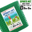 ゴルフ練習用ネット 交換用ネット 3m×3m 1枚 万能スポーツネット 交換 目合い25mm ゴルフネット バッティングネット トレーニング シンセイメーカー直...