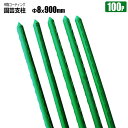 園芸支柱 イボ付き Φ8mm×900mm 100本 樹脂コーティング イボ支柱 完全防水 高品質 農業用支柱 シンセイ メーカー直送