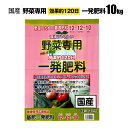 野菜専用一発肥料 10kg 国産 12-12-10 効果約120日間 環境にやさしい 園芸 家庭菜園 シンセイメーカー直送