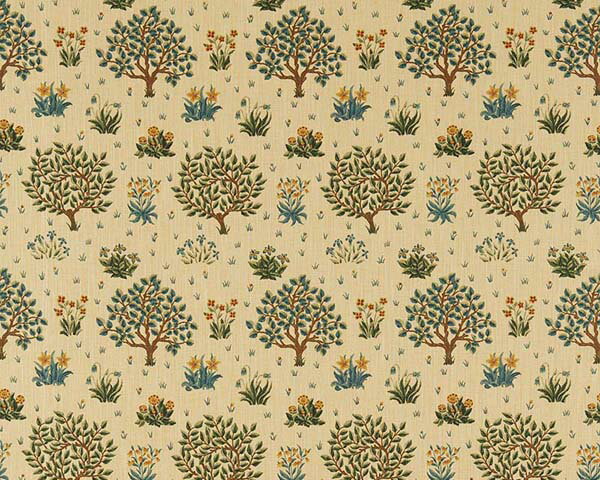 William Morris archive print果樹園 orchard【輸入ファブリック】【イギリス製】【オーダーカーテン】【1M単位カット販売可】ウィリアムモリス 生地