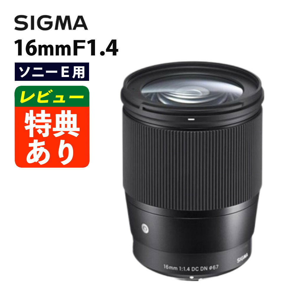 （レビューでレンズキャッププレゼント）シグマ 16mm F1.4 DC DN（C） ソニーEマウント用