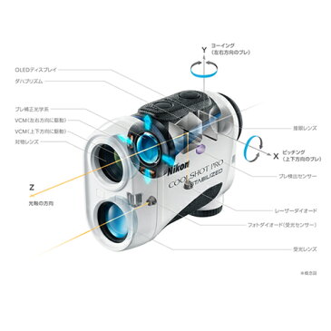 （電池・クロス・ティー付！）ニコン ゴルフ用レーザー距離計 COOLSHOT PRO STABILIZED 手ブレ補正モデル (Nikon)