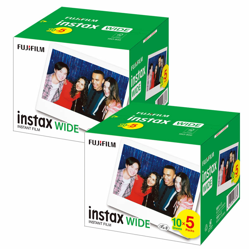 富士フイルム インスタントフィルム チェキフィルム instax WIDE K R 5 (WIDE専用) 50枚入り×2個セット [100枚入]（富士フィルム フジフイルム）