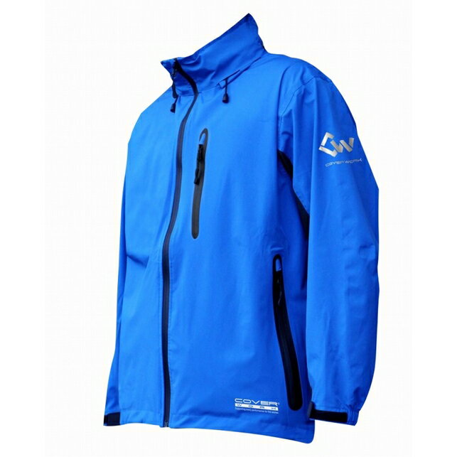 雨具 レインウェア カッパ カヴァーワーク AG-8000ブルーM レインウエアアクロスレイン（代引き不可）（ラッピング不可）