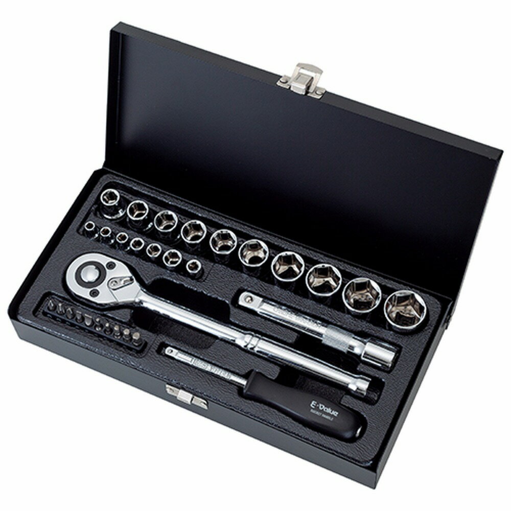 藤原産業 E-Value イーバリュー ソケットレンチセット ESR-2430M（代引き不可）（ラッピング不可）